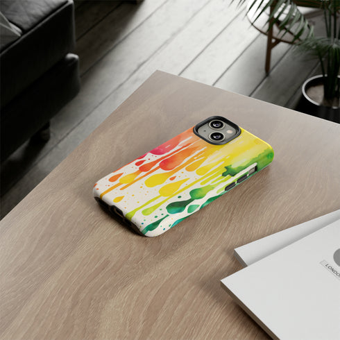 Rainbow Spring Showers - Impact Resistant Phone Case